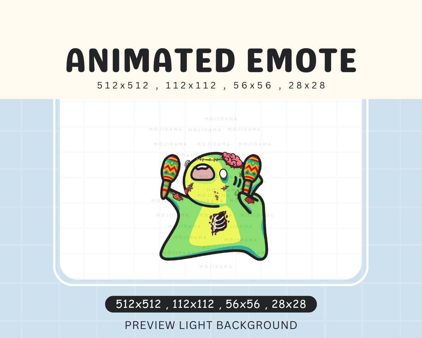 Halloween Shark Dance Emotes: Zombie Cute Animated Twitch Emotes Streaming