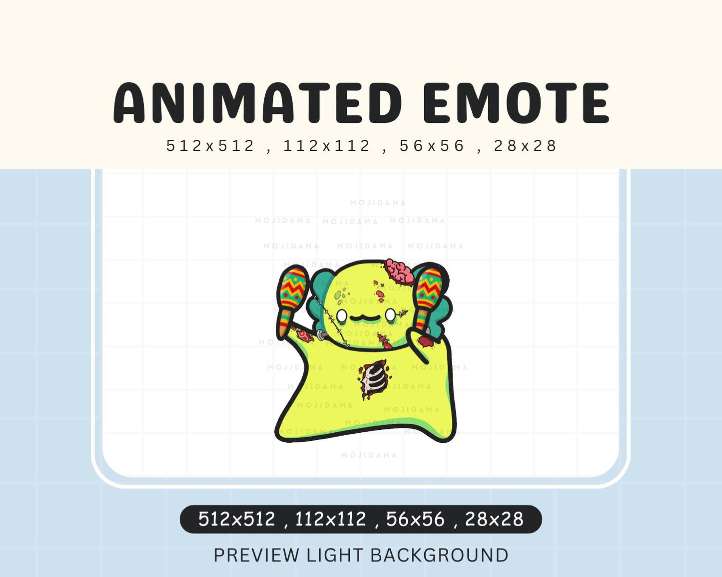 Axolotl Ghost Dance Emotes Animated: Cute Animal Twitch Kick Youtube Discord