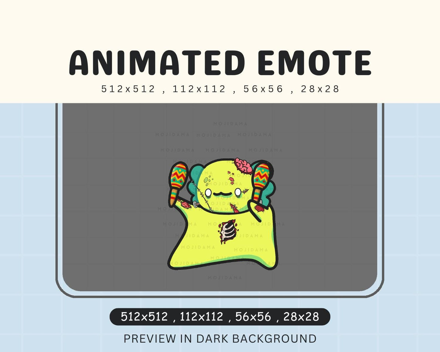 Axolotl Ghost Dance Emotes Animated: Cute Animal Twitch Kick Youtube Discord
