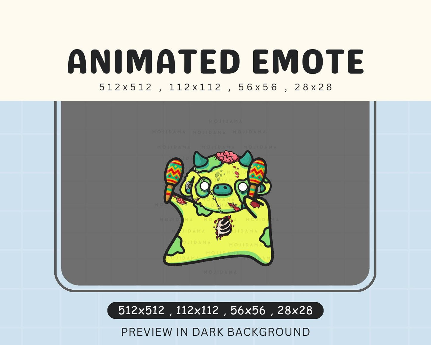 Halloween Cow Dance Emotes: Spooky Cute Animal Animated Twitch Live Streaming