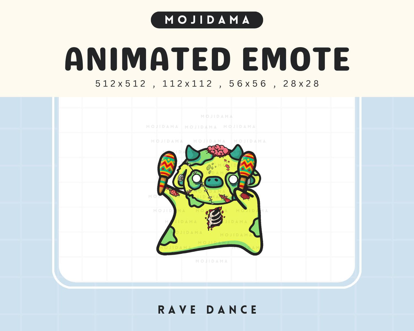 Halloween Cow Dance Emotes: Spooky Cute Animal Animated Twitch Live Streaming
