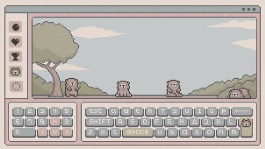 Bear Twitch Overlay Stream Pack: Animated Lofi Full Package Vtuber Streamer Kick Youtube