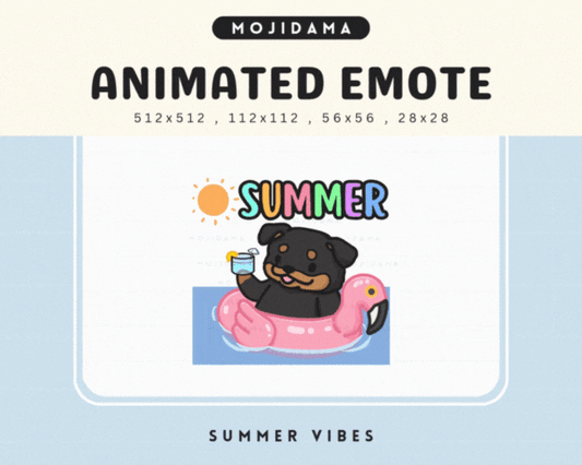 Rottweiler Summer Vibes Emotes