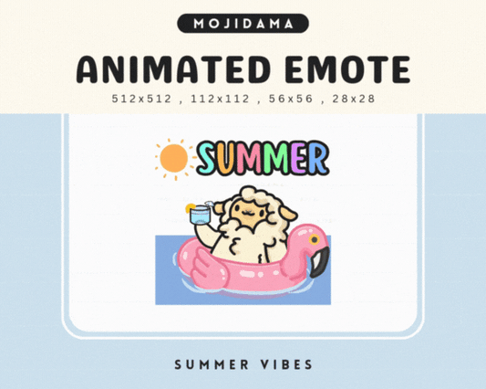 Sheep Summer Vibes Emotes