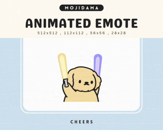 Golden Retriever Cheers Emotes