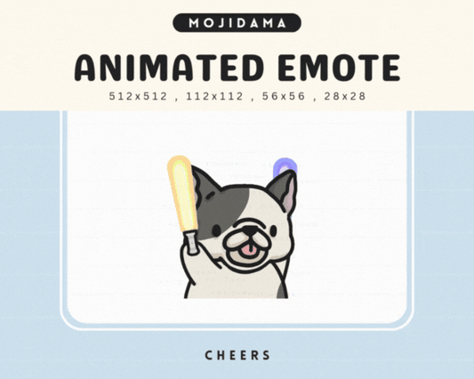 French Bulldog Cheers Emotes