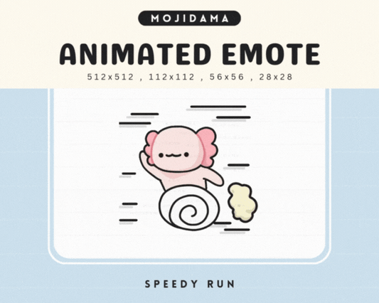 Axolotl Speedy Run Emotes