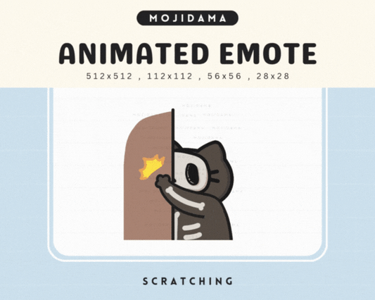 Skull Cat Scratchy Emotes