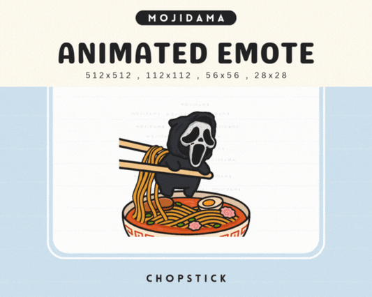 Cute Ghost Chopstick Emotes