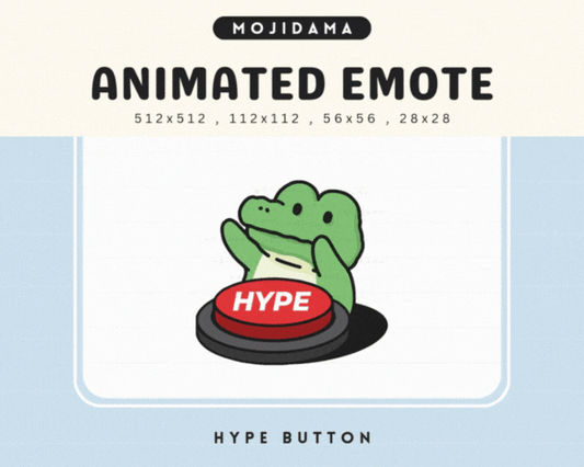 Croco Hype Button Emotes