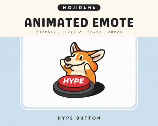 Corgi Hype Button Emotes