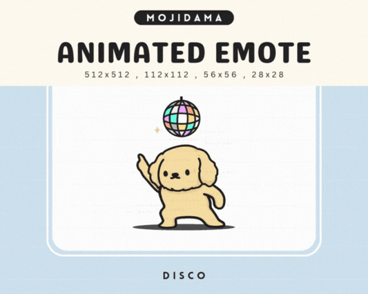 Golden Retriever Disco Emotes