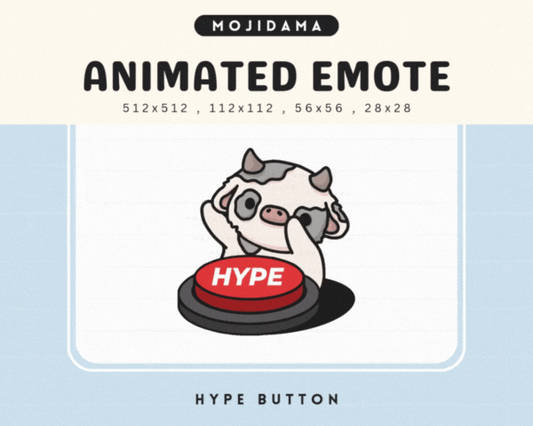 Cow Hype Button Emotes