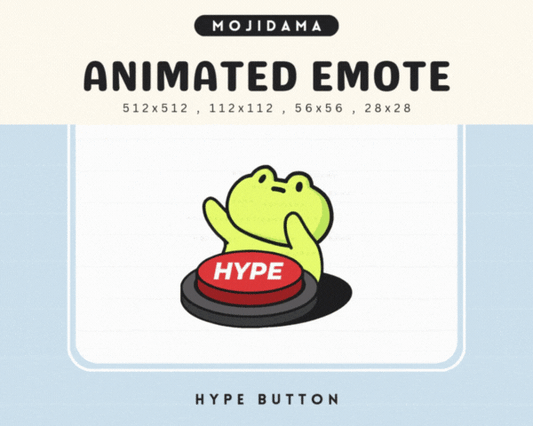 Frog Hype Button Emotes