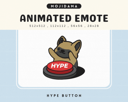 German Shepherd Hype Button Emotes