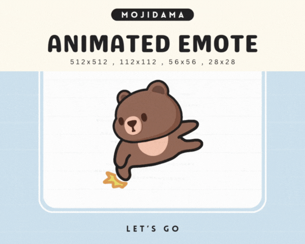 Bear Lets Go Emotes