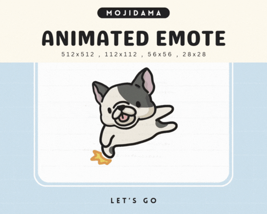 French Bulldog Lets Go Emotes