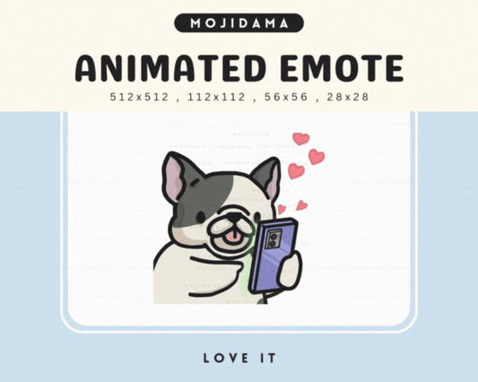 French Bulldog Love It Emotes