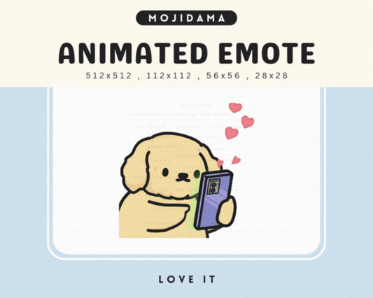 Golden Retriever Love It Emotes