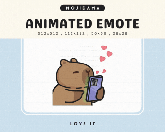 Capybara Love It Emotes