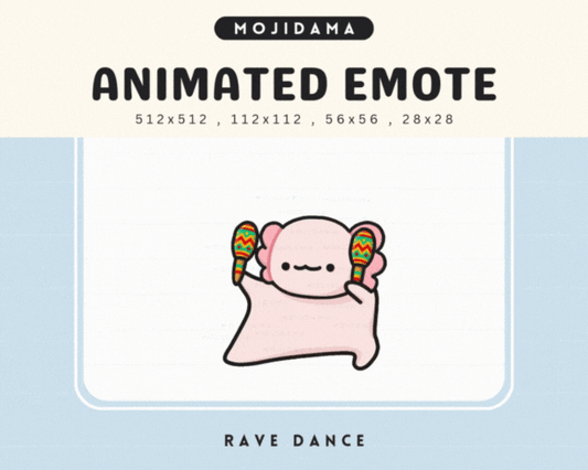 Axolotl Rave Dance Emotes