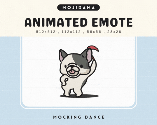 French Bulldog Mocking Dance Emotes