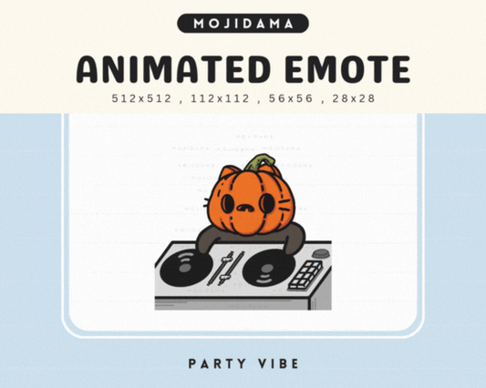 Pumpkin Cat Party Vibes Emotes