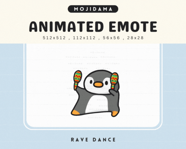Penguin Rave Dance Emotes