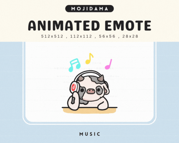 Cow Music Emotes
