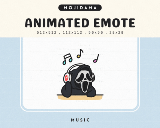 Cute Ghost Music Emotes