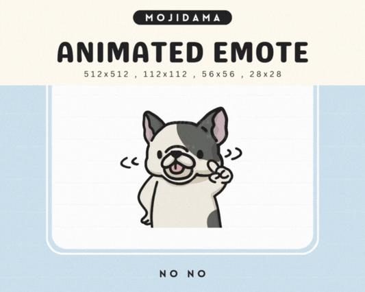 French Bulldog No No Emotes