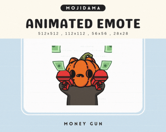 Pumpkin Cat Money Gun Emotes