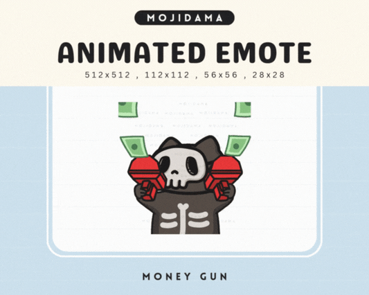 Skull Cat Money Gun Emotes