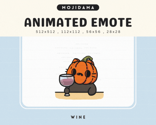 Pumpkin Cat Wine Emotes