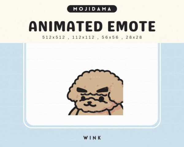 Poodle Wink Emotes