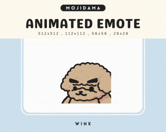 Poodle Wink Emotes