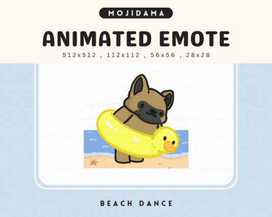 German Shepherd Beach Dance Emotes