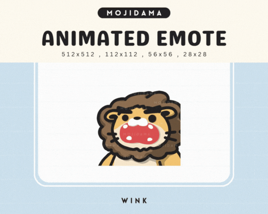Lion Wink Emotes