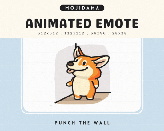 Corgi Punch Wall Emotes