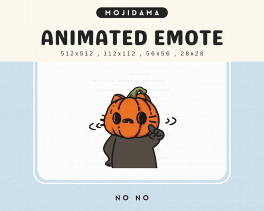 Pumpkin Cat No No Emotes