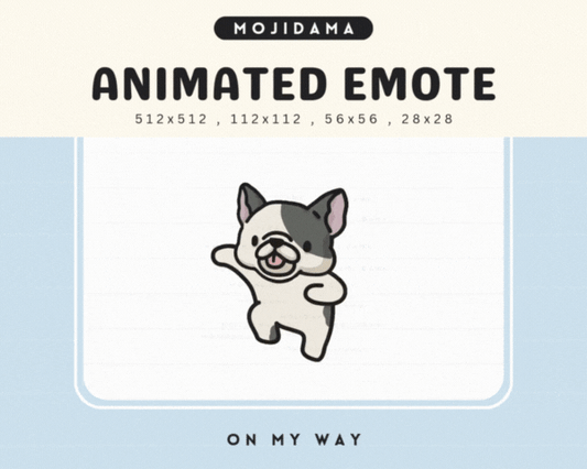 French Bulldog On My Way Emotes