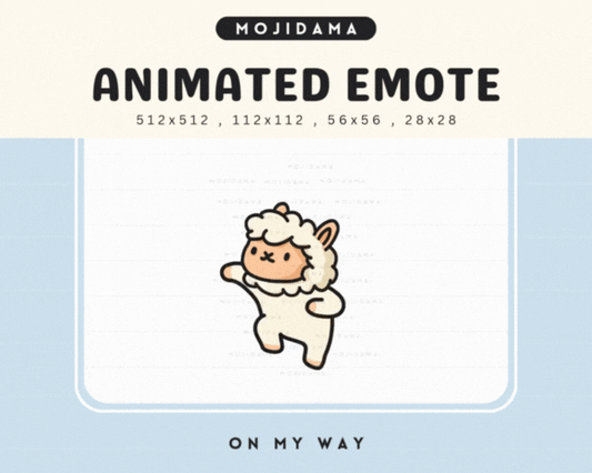 Alpaca On My Way Emotes