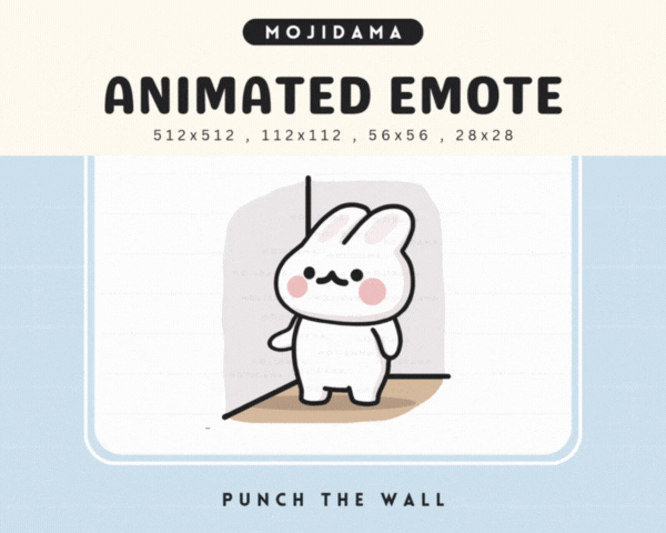 Bunny Punch Wall Emotes