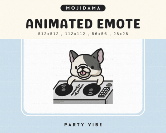French Bulldog Party Vibes Emotes