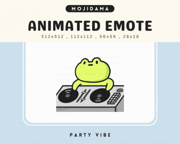 Frog Party Vibes Emotes