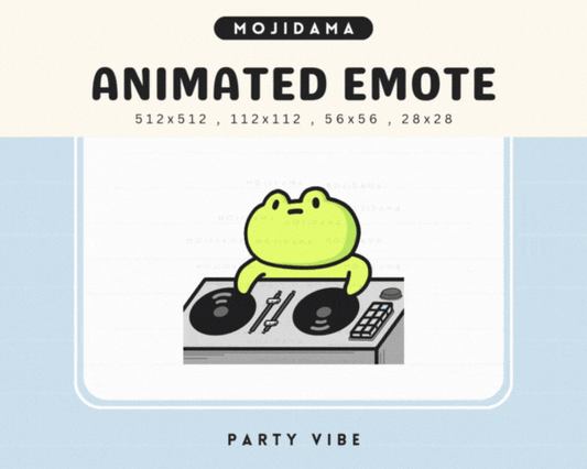 Frog Party Vibes Emotes