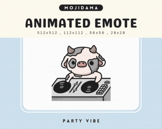 Cow Party Vibes Emotes