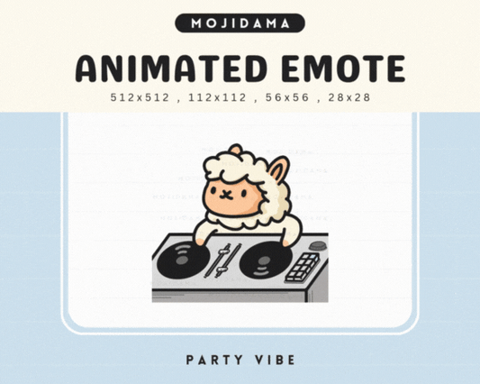 Alpaca Party Vibes Emotes