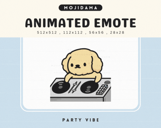 Golden Retriever Party Vibes Emotes