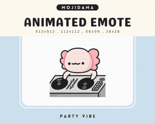 Axolotl Party Vibes Emotes